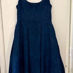 Azazie Blue Midi Dress